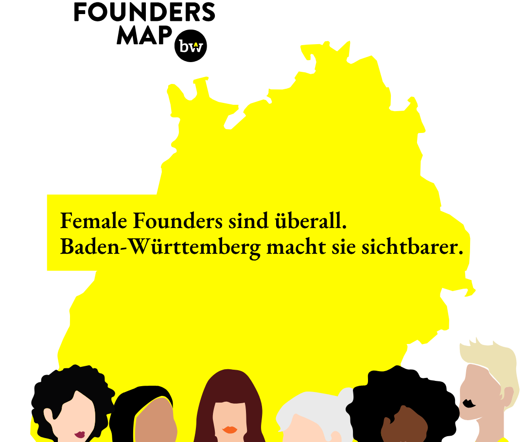 Tragt euch ein auf der Female Founders Map Baden-Württemberg
